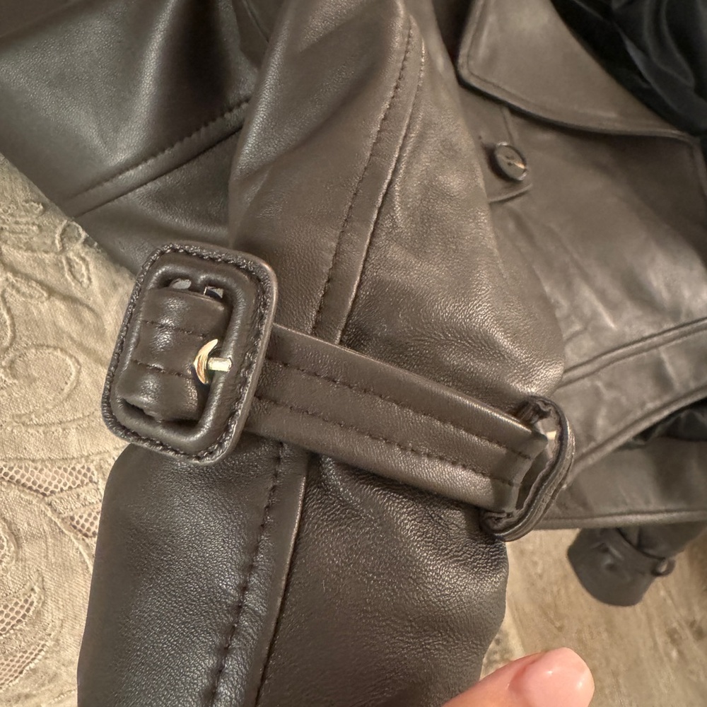 Oversized Leather Jacket - image 10